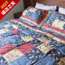 Foreign trade tail single handmade patchwork quilted y quilt three-piece American queen-size bed cover