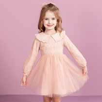 Impression childhood girl dress super fairy foreign style high-end childrens 2021 autumn fashion little girl princess skirt