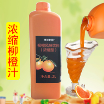 Hoda Home Orange Juice Flavored Drinks Catering Cold Drink Milk Tea Shop Special Concentrated Juice Orange Juice 2L