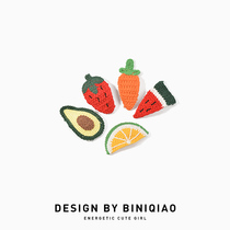 Korean ins children wool fruit hairclip female cute Net red dont break hair card bangs hair card headgear