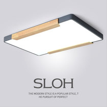 Nordic living room light 2021 new rectangular headlight simple modern ins wind master bedroom hall ceiling light