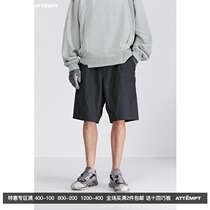 ATTEMPT SS21 curved split pants shorts