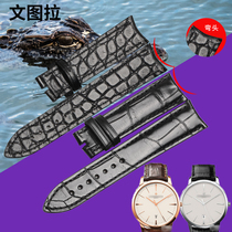Ventura American double-sided crocodile leather strap substitute V C Vacheron Constantin inheritance 87172 belt watch strap