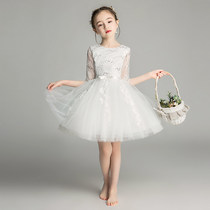Childrens Gown Princess Dresses Dress Girl Fluffy Yarn Ocean Flower Boy Wedding Dresses Evening Gown Small Host Piano out of service