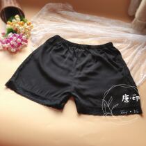 Lace Safety Pants Anti-Light Female Real Silk Insurance Pants Inside Wearing Underpants Shorts Summer