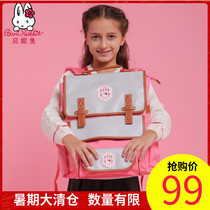 Beni Rabbit backpack College wind pinstripe ridge protection ultra-light primary school school bag female 8-year-old 10-year-old childrens backpack