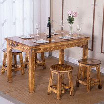 Modern Minimalist Milk Tea Shop Casual Furniture Combined Snack Quick Restaurant Breakfast Noodle Restaurant Powder Shop Dining Table And Chairs Suit