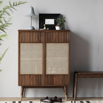 Nordic Day-style Silence Wind Rattan SOFA SIDE CABINET SOFA SIDE CABINET XUAN GUAN CONTAINING MINIMA LEANING AGAINST WALL INTO THE DOOR SHOE CABINET RACK