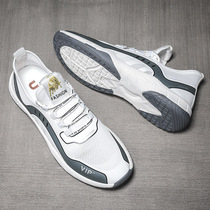 Mesh shoes mens summer mesh shoes breathable hollow thin mens shoes Joker deodorant sneakers soft bottom light casual shoes