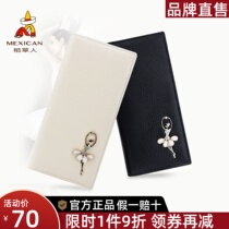 Scarecrow leather wallet woman long new Han La Pe Doka holds wallet wallet with large capacity leather wallet