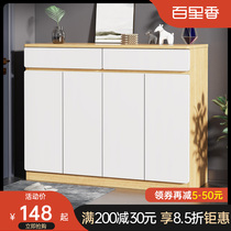 Shoe cabinet home door porch cabinet simple modern large capacity balcony locker small room door ultra-thin shoe rack