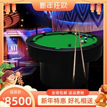 Billiard table standard multifunctional round bar American black eight club commercial custom solid wood billiard table case