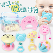 Baby hand rattle toy teether puzzle 0-3-6-12-month-old 1-year-old newborn 5 boys and girls 8