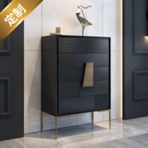 Five Fights Cabinet-Style Light Lavish Living Room Dining Side Cabinet Nordic Modern Pole Minimalist Side Cabinet Lockers Cabinet New Customisation