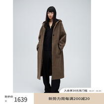 RandomPiece winter new wool horse wool wool wool wool wool hat design lazy outline overcoat woman