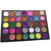 Sequin stage makeup eyeshadow palette Childrens super shiny crystal glitter pearlescent shiny 35-color bright diamond special female eye diamond