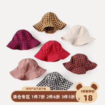 Female baby hat spring and autumn baby hat children fishermans hat boy girl hat autumn child sun hat tide