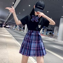 jk uniform skirt genuine summer girl episode girl's style suit children's college style suit pups