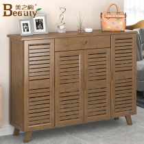 Shoe Cabinet Domestic Doorway Containing deity Dust-Proof Simple Shoe Rack Sub Multilayer Economy Type Solid Wood Dorm Shelf