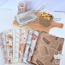 A variety of patterns Home Oil-proof paper newspaper 30 * 30cm food absorbent paper kitchen compartment fried mat paper