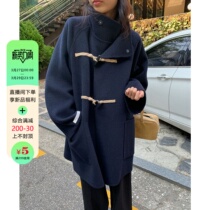 In the winter of 2022 the new double - sided cashmere coat hides blue cow corner knock - down fashion hair coat