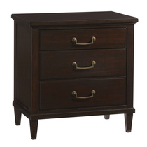 JSM American country solid wood bedside table retro old three-pump lockers neoclassical high-end bedside small cabinet