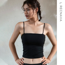  L RECNAVA SPORTS UNDERWEAR WOMENS QUICK-DRYING SUSPENDERS FITNESS bandeau WITH chest pad OUTER WEAR vest YOGA suit top