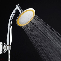 Bath stainless steel panel single function pressurized ABS shower head universal 6 inch top spray 360 degree rotating large shower head