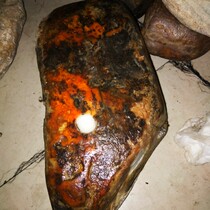 Red frozen skin frozen meat