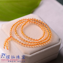 Dazzling Yellow Crystal Bracelet Handstring Womens Birthday Gift Giving Certificate