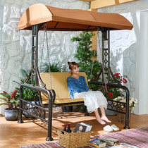 Net red swing Outdoor courtyard Household lazy hammock Outdoor balcony drop chair Cast aluminum double cradle chair hanging chair