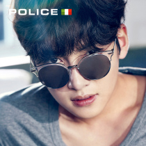 Italian POLICE glasses retro sunglasses female tide round frame glasses female sunglasses male SPL456G