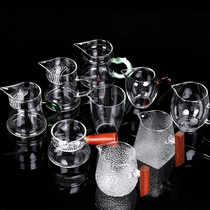 Transparent large Japanese fair cup tea sea glass thickened tea dispenser Crystal Japanese household tea ceremony anti-scalding simple