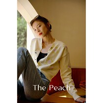 MICHELLY MO French vintage knitted cardigan womens long sleeve crochet sweater grandma shirt gentle style top