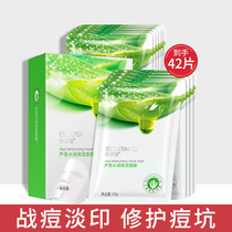 Aloe mask moisturizing women Whitening Lightening spots acne shrinks pores to tighten skin tone for men