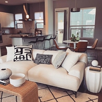 Nordic fabric sofa Net red latex sofa apartment living room small apartment trio White Technology cloth sofa