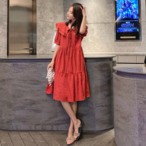 Pregnant women summer dress 2020 new Korean version of the long fairy super fairy fashion summer loose foreign style skirt