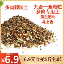Multi-meat granular soil paving stones imported peat soil small fry sowing formula meat flower plants universal nutraceutical soil