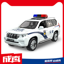 Alloy car model 1:32 Hummer police car SWAT car public security car sound and light return childrens boy toy car