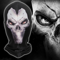 Digital Printed Dark Black Lineage 2 Mask Headgear Dark Black Lineage Game Mask Skull