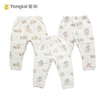 Child Tai baby autumn pants pure cotton dual-use crotch single pants 3-24 month male and female baby can open crotch pants for underpants