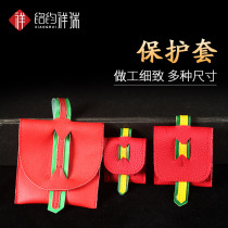 Leather case shell Protective shell Jacket shell Tibetan Buddhist supplies Jewelry pendant Gawu box jacket