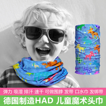 HAD German baby childrens magic scarf Headscarf Hat collar cover face protection Saliva towel Breathable high elastic sunscreen