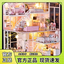 Childrens Toy Girl Birthday Gift Family Mini Kitchen Barbie House Villa Puzzle