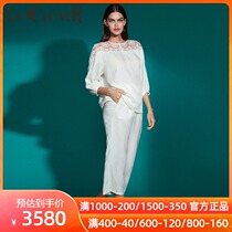 (Spring and summer new) LACLOVER lankavin mellow time series seven sleeved pajamas set LC46PT1