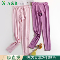 AB underwear men and women cotton brush lap in autumn pants warm elastic breathable single piece warm pants Y832 Y833