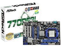  ASRock 770 770DE3L motherboard ddr3 all solid state color good support 955 1055 960