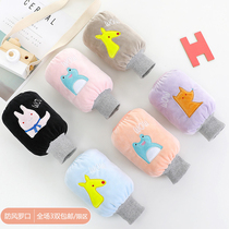 Autumn and winter children sleeve cartoon flannel Boy Girl anti-fouling sleeve baby baby windproof Lukou sleeve child