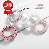 Head rope plastic spiral telephone line Hairband female Korean B tie hair no trace small hair accessories rubber band