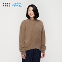 klee klee original color velour flat machine semi-turtleneck pullover K0193KT06